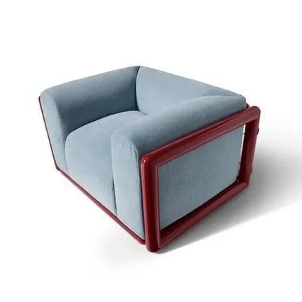 Italian minimalist fabric sofa new designer light luxury living room simple straight sofa