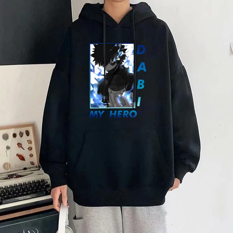 Hot Anime Dabi Hoodies Women Men Fashion Personality Pullover Hooded Casual Long Sleeve Sweatshirts Tops