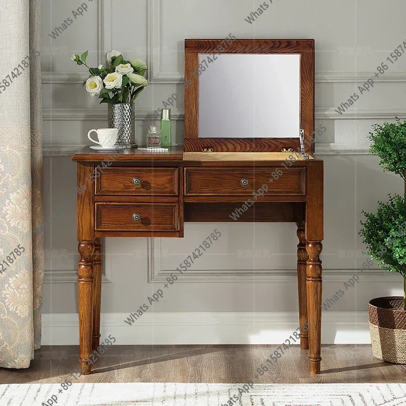 N67 Penteadeira Feminina de Luxo com Gavetas para Quarto e Sala de Estar, Mesa de Maquiagem com Armazenamento, Estilo Nórdico, Móveis para Casa