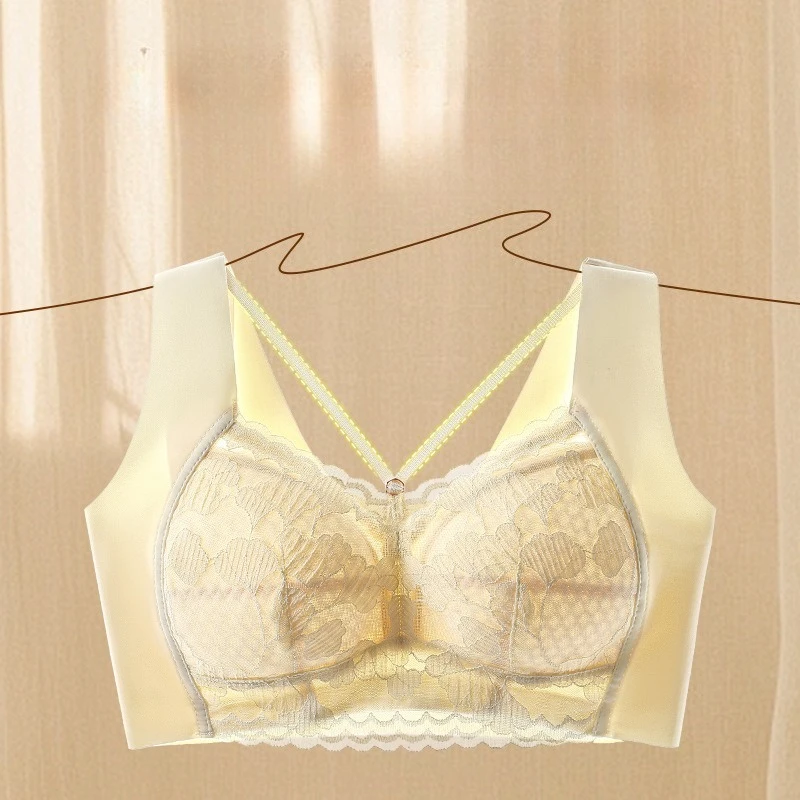 

B C Small Chest Size Women Bra Thin Cup Mold Soft Cotton Brassiere Hollow Out Lace Underwear Sexy Lace Bh 34 36 38