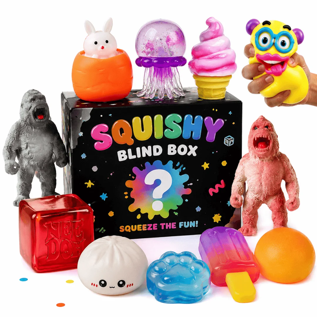 Anxiety Relief Mystery Blind Box Adorable Cat Paw Mochi Squishy, Imitation Mango Bun Squeeze Toy, Viral Popular Pinch Gadget