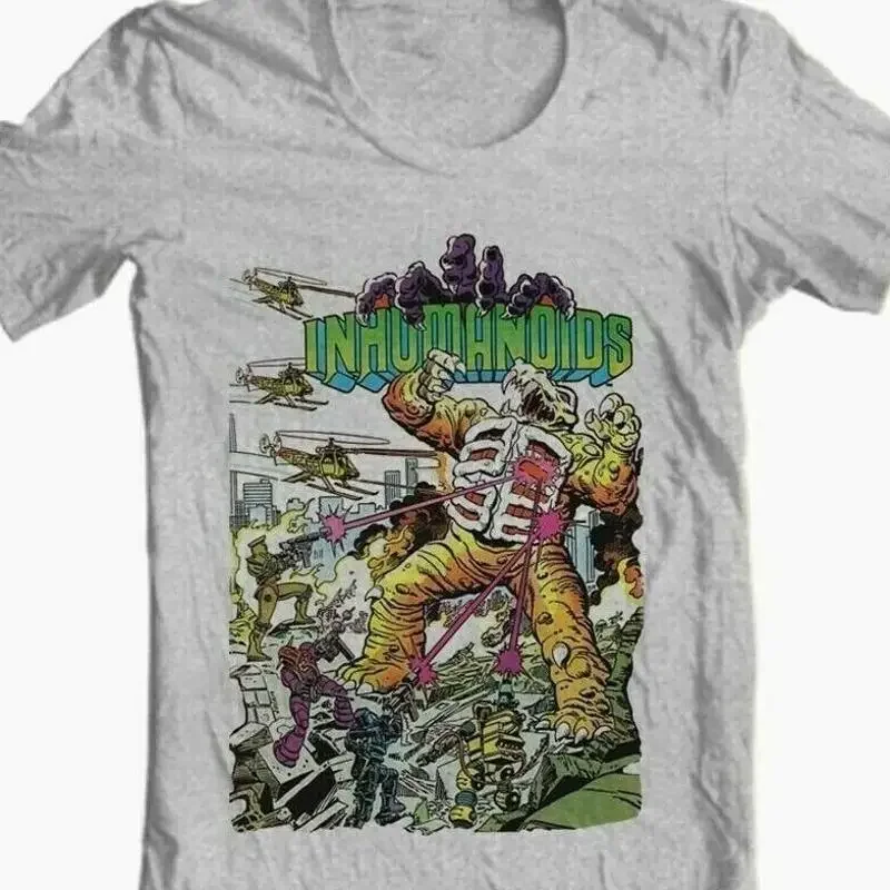 Inhumanoids T Shirt Retro 80'S Cartoon Comic'S Adult Regular Fit Graphic Tee