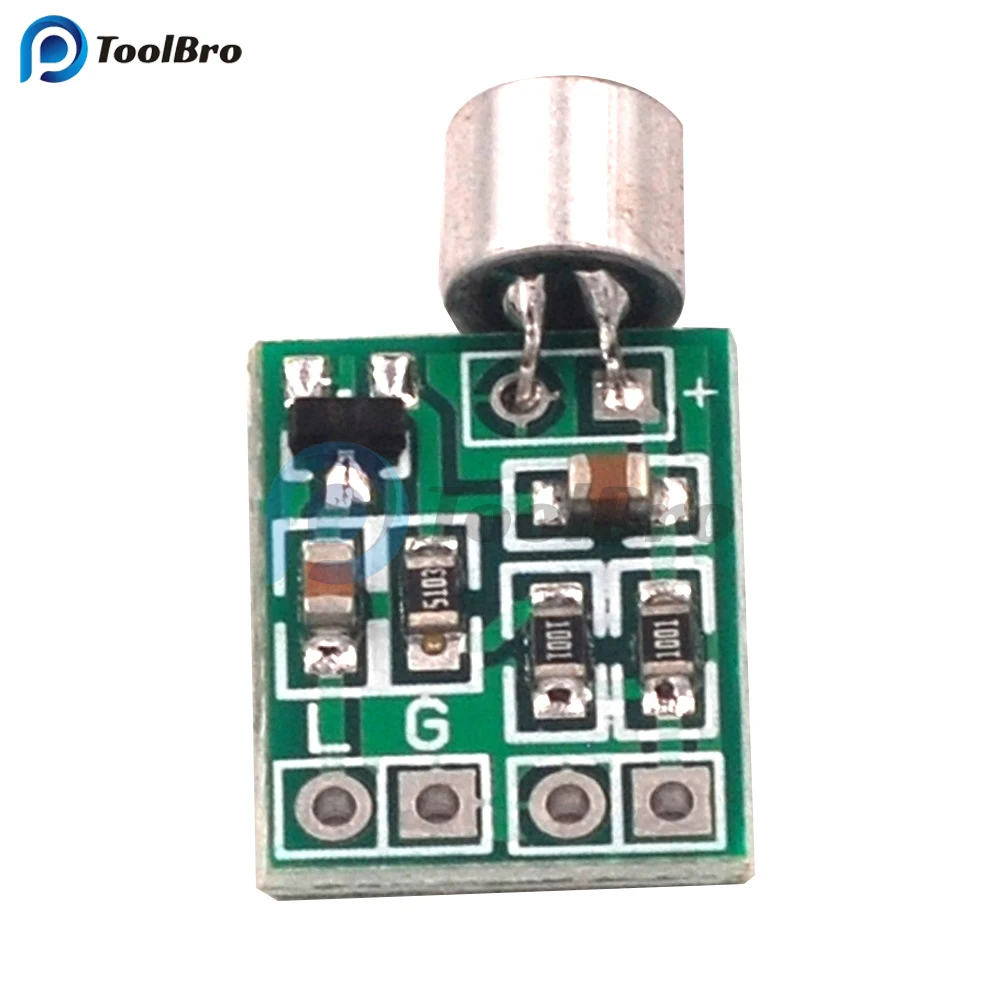 Mini Microphone Audio Amplifier Module Speaker Circuit Board DC 2.5-9V 14x12mm Mic Accessories