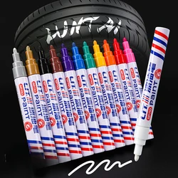 12pcs Chrome Mirror Marker Pen 2mm DIY Reflective Paint Pen Permanent Gold SILVER Marker Touch Up, Model Painting, Marking
