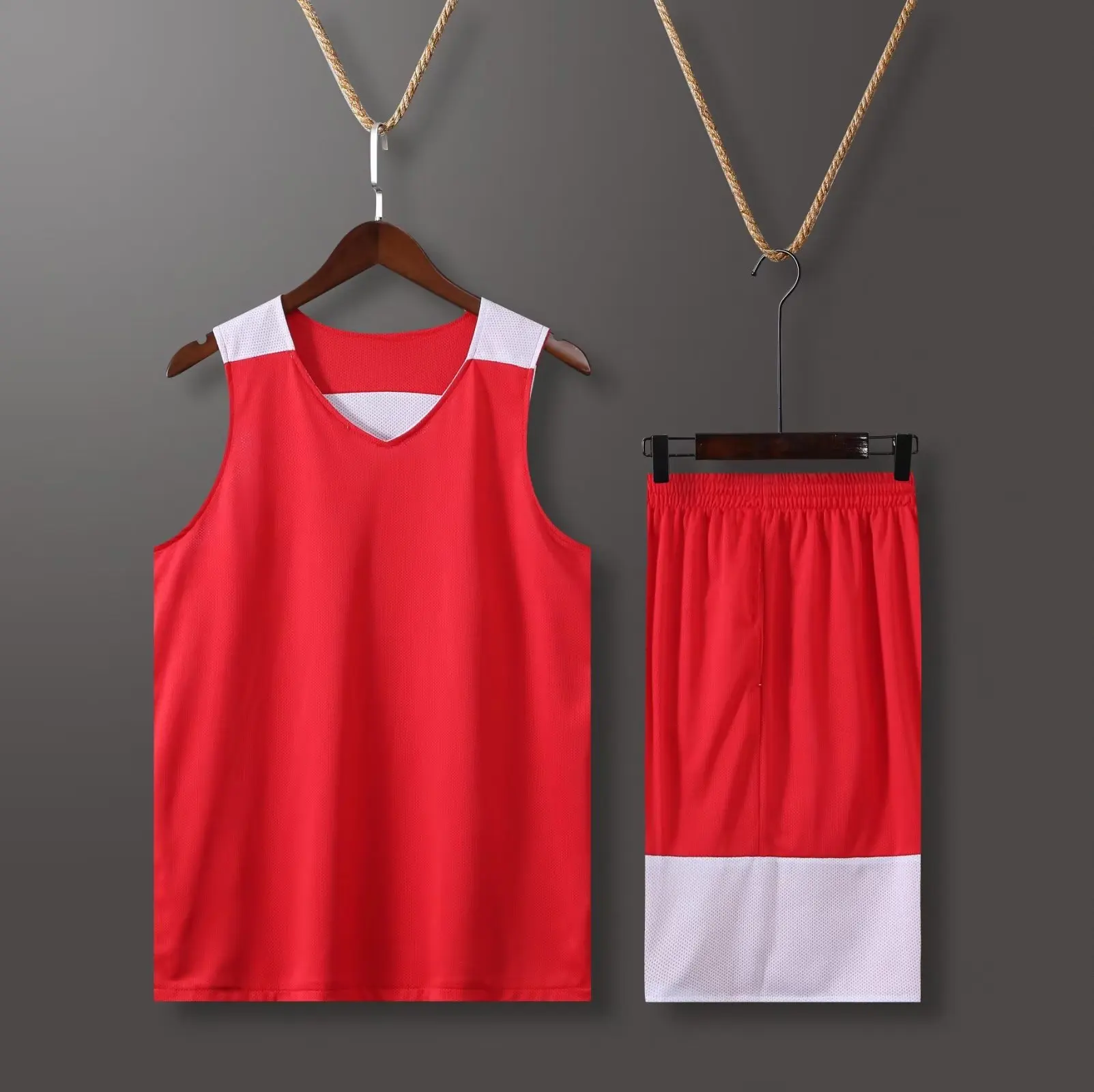 Customized Wholesale Male Student Training Sports Reversible Basketball Jersey Team Uniform Female Quick-drying Vest