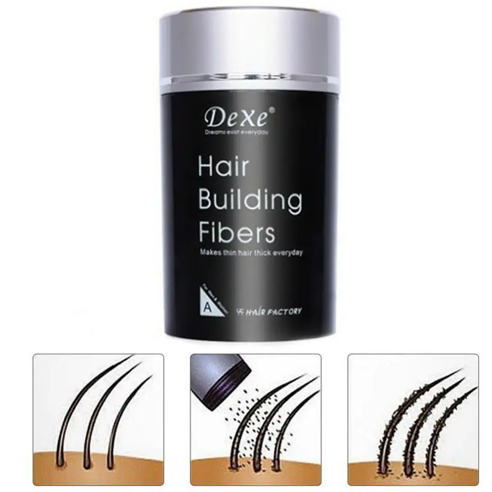 Hair Building Fibers 22g Keratin Plant Fiber Applicator Anti Loss Thickening Hair Growth Powder