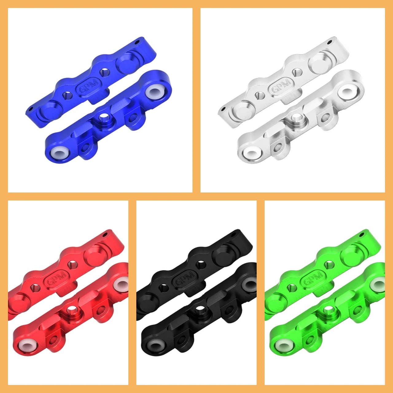 

GPM 7075 Alloy Rear Hinge Pin Brace Set For TEKNO 1/10 MT410 2.0 Pro SCT410 2.0