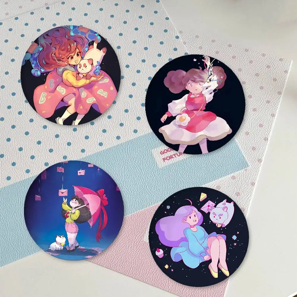 B-Bee And P-Puppycat Badges Creative Tinplate Button PinsBrooch Creative Quotes Badge Clothes Gift For Kids Friends