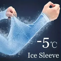1 Pair Cooling Arm Covers for Men and Women Summer Sun Protection Sunshade Ice Silk Sleeves for Cycling Outdoor Sports Golf
