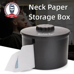 Barbertop Disposable Neck Strip Paper Torage Box Dispenser Barber Tissue Collar Tape Sneck Strip Container Barbershop Supplies