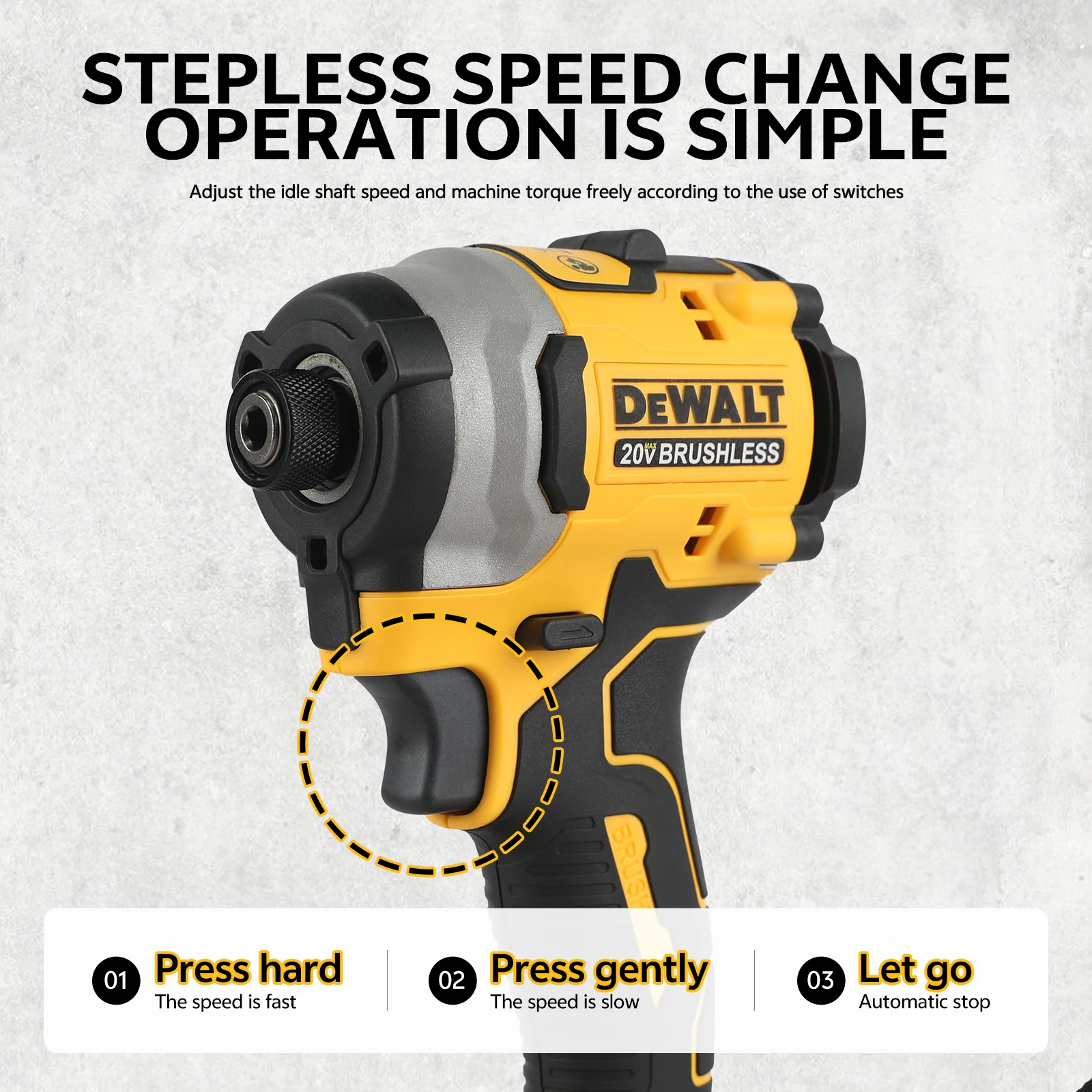 

Аккумуляторная беспроводная отвертка Dewalt DCF850, 20В, литиевая батарея, электроинструмент, высокий начальный крутящий момент для работы на больших высотах