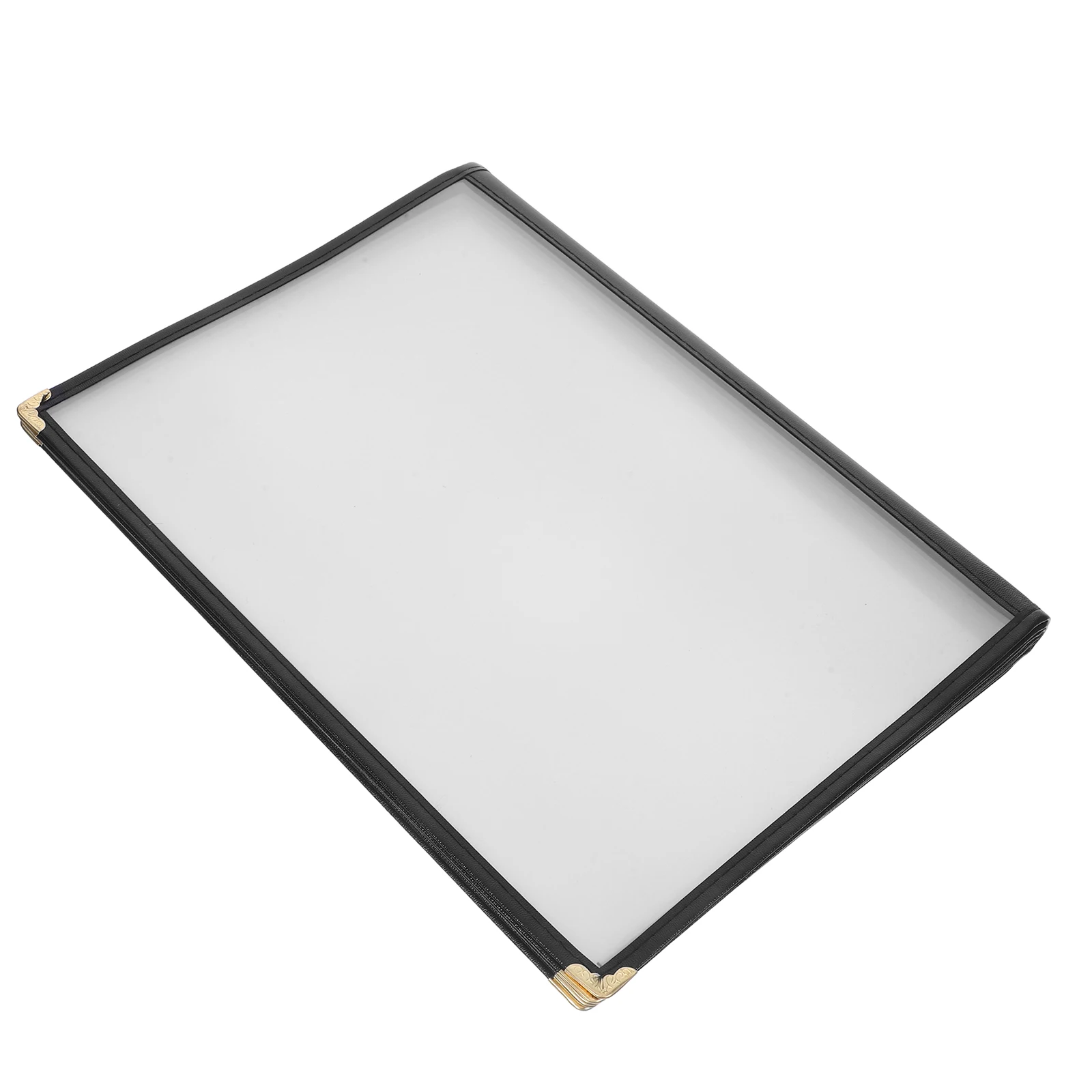 

Transparent Recipe Book A4 Menu Covers 8 Pages PVC Durable Restaurant Cafe Pub Bar Practical Long Life Elegant Design