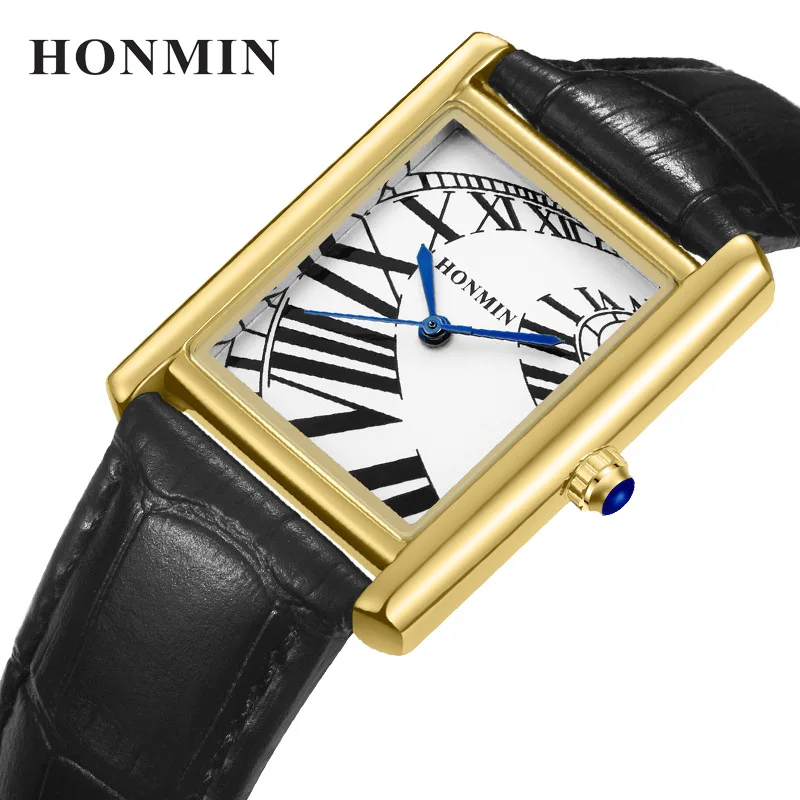 

New Luxury Watch for Men Classic Roman Dial Casual Leather Strap Waterproof Quartz Wristwatches Male Clock Relogio Masculino