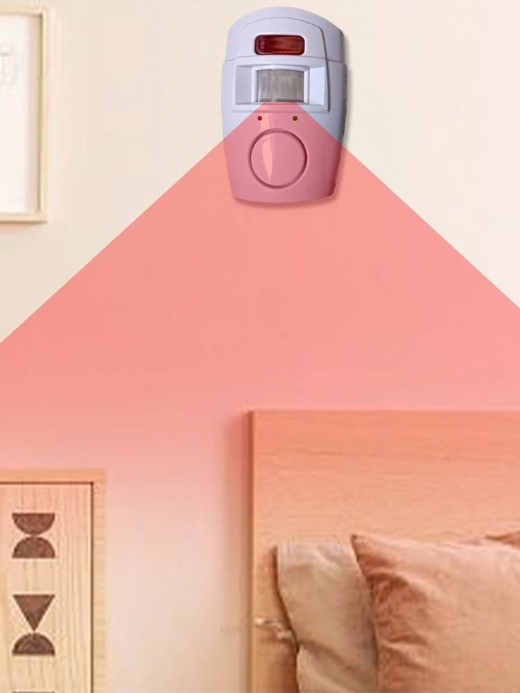 

Детектор движения с сигнализацией, работающий от батареек, PIR-датчик движения, система сигнализации для дома, дверей, сараев, гаражей, караванов