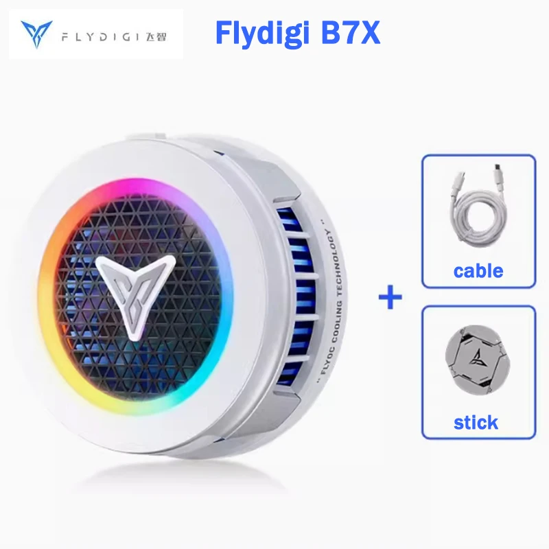 B7X/B8X Radiator for Cellphone Rapid Cooling Fan System Cooler Fan 27W USB Heat Sink with RGB Light