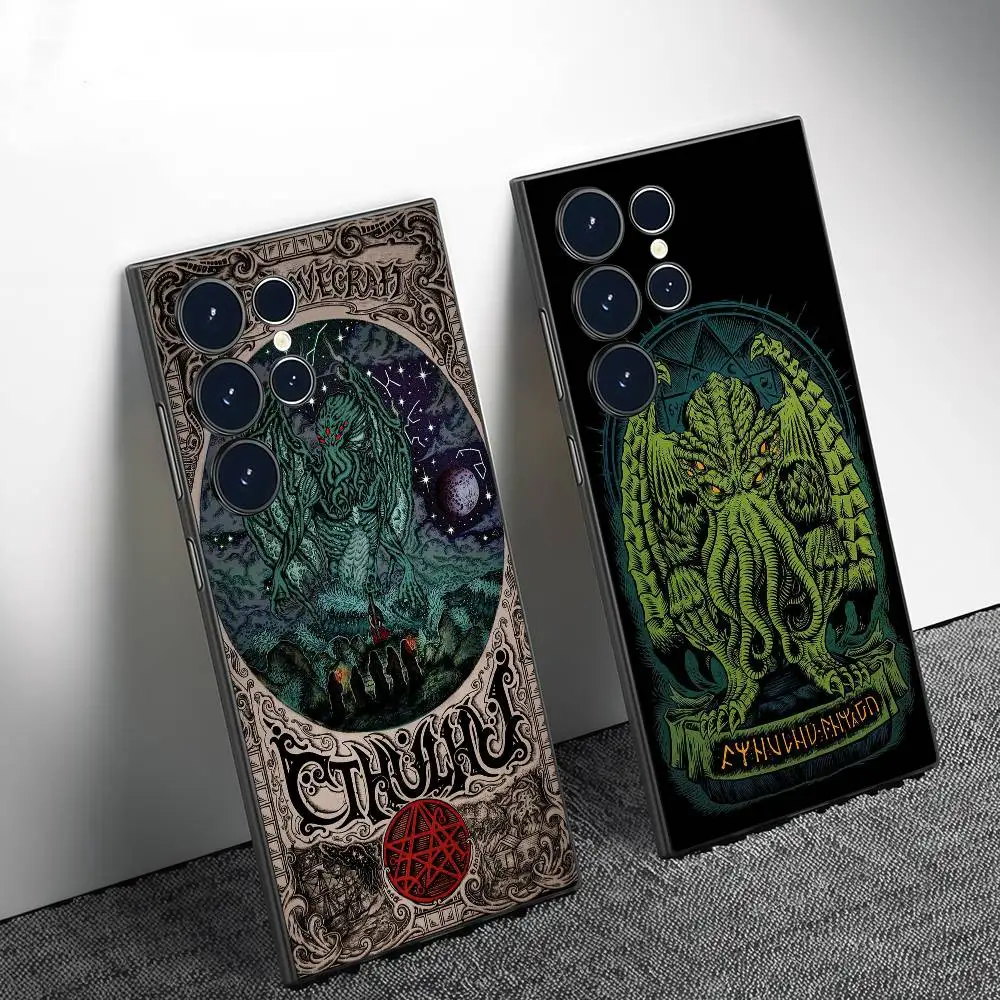 

Cthulhu Painting Phone Case Phone Case For Samsung Galaxy S25 S24 S22 S23 Ultra S21 S20 Plus Frosted Full Soft Case