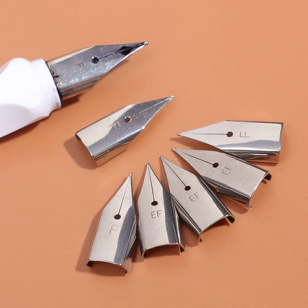 Universal Fountain Pen EF/F Nibs 0.5MM 0.38MM Metal Replacement Pencil Tips Student Writing Tool Pens Refill Office Stationery