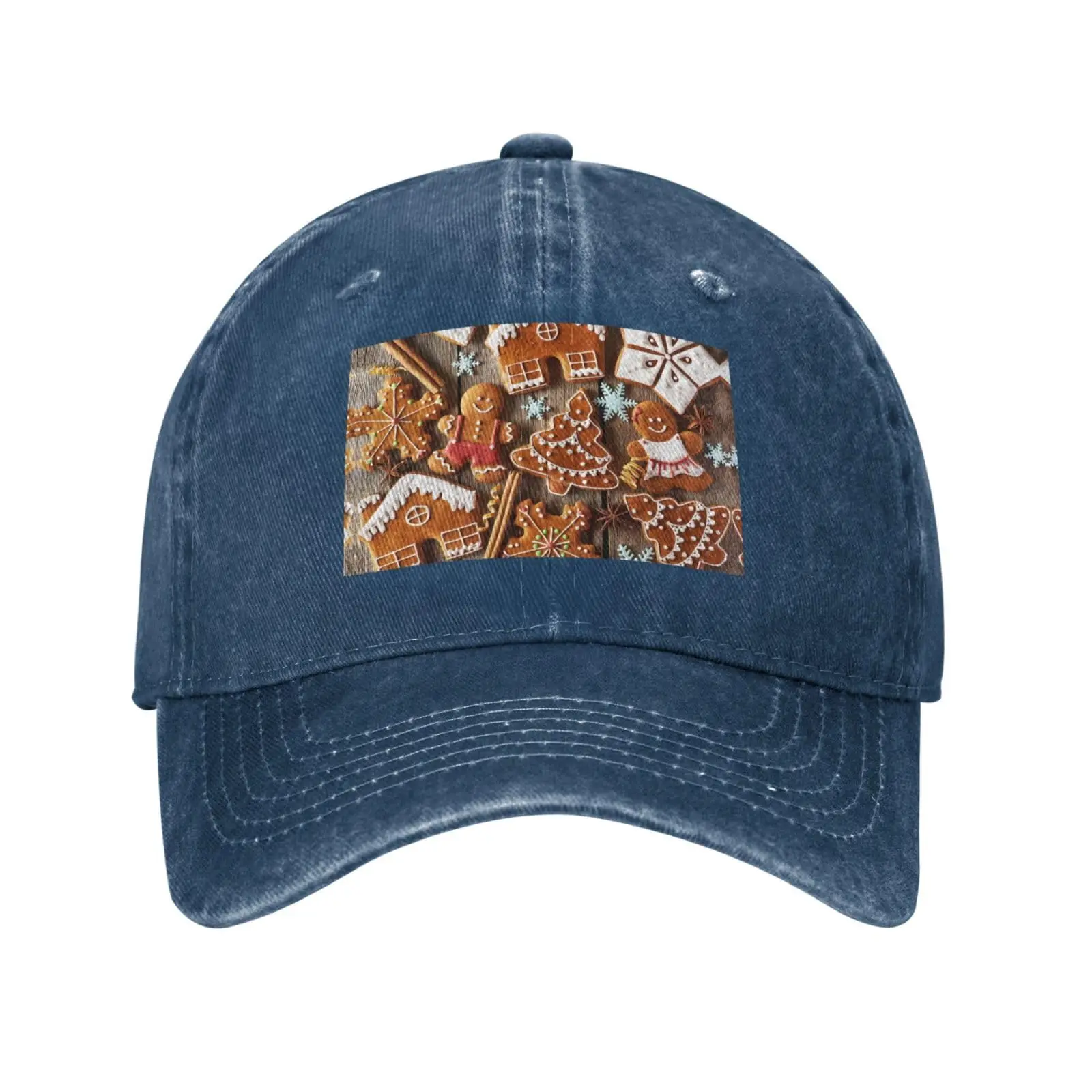 Gingerbread Cookies Brim Cap Hip Hop Trucker Hat Men Women Adjustable Baseball Caps Cotton Hats