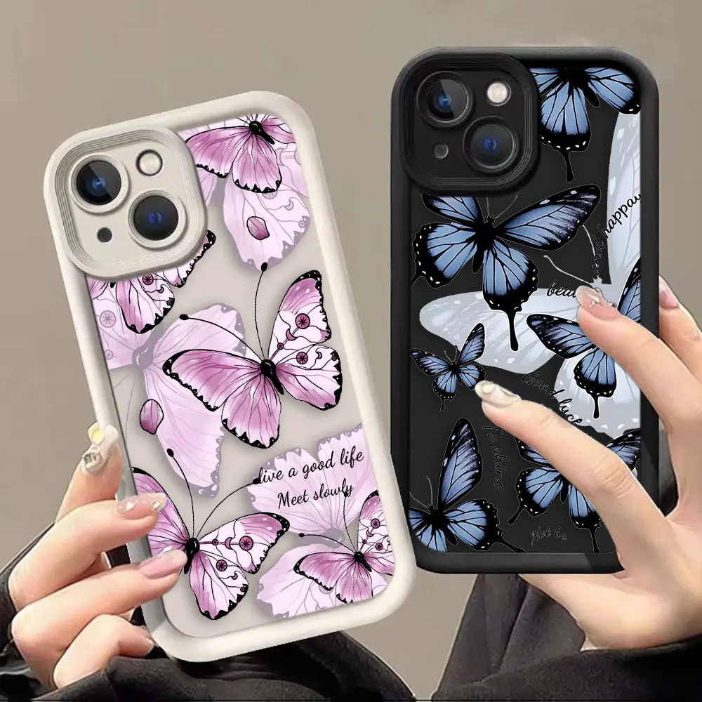 

Beautiful Purple Butterfly Phone Case For OPPO A3X Z5X A5 A54 A55 A57 A58 A72 A53 A73 A74 A76 A92 A93 A94 FIND X3 X5 X8 F29 Case