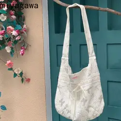 Miyagawa borse di tela primavera/estate 2024 estate nuova borsa in stile coreano borsa da donna a tracolla in pizzo Chic