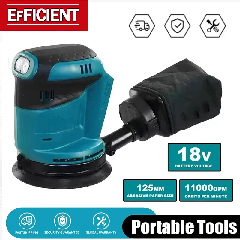 

Бесщеточная аккумуляторная эксцентриковая шлифовальная машина DBO180Z 18В для обработки дерева, шлифовки и полировки, без аккумулятора и зарядного устройства, совместима с Makita