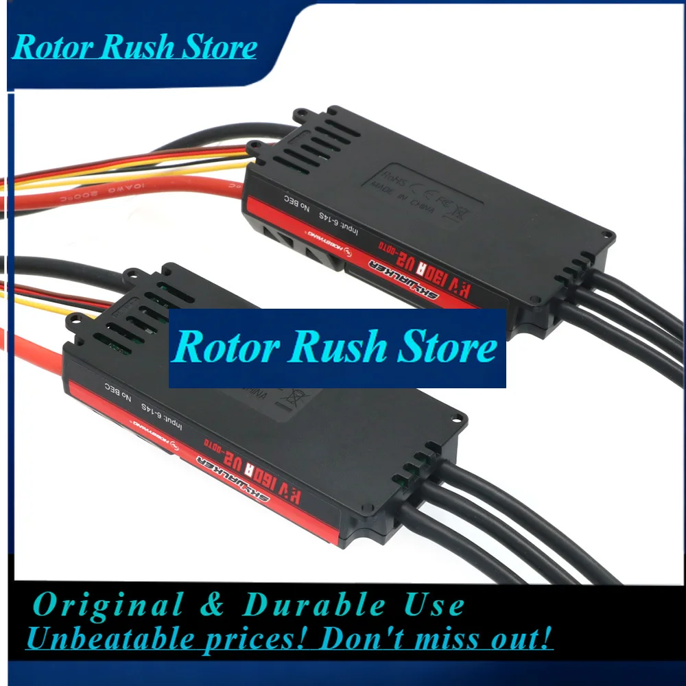 RoRuSHobbywing Skywalker 120A V2 / HV 130A 160A 6-14S 32-bit OPTO V2 Brushless Speed Controller ESC For Rc Plane Fixed Wing