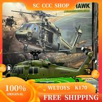 Wltoys K170 Black Hawk Uh60l Remote-Controlled Helicopter Four Channel Four Propeller Simulation Brushless Fixed Height Kids Toy