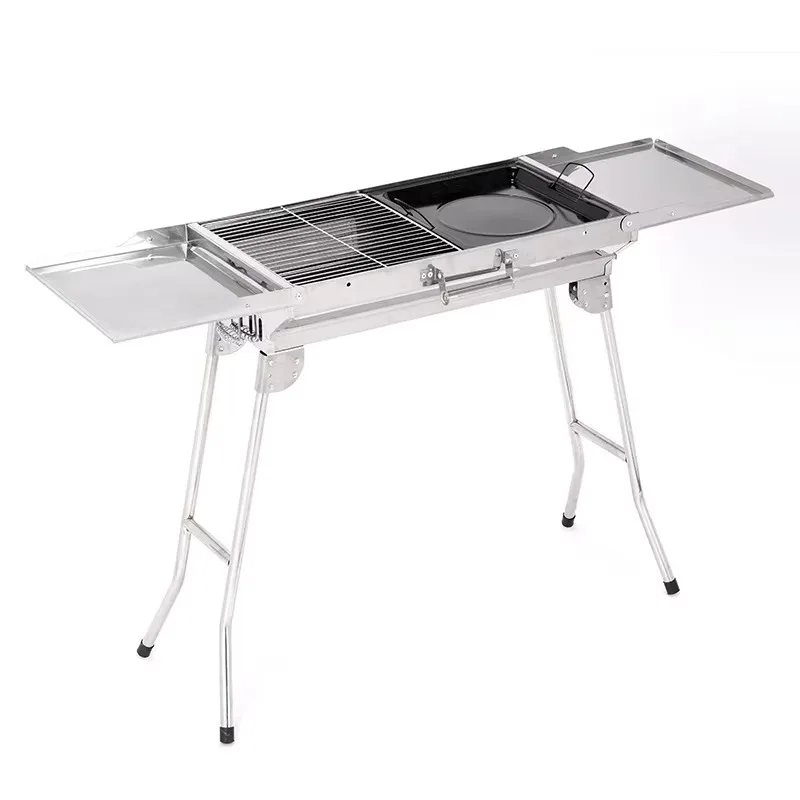 

High-quality biplane windproof foldable portable handheld outdoor charcoal grill for camping picnics