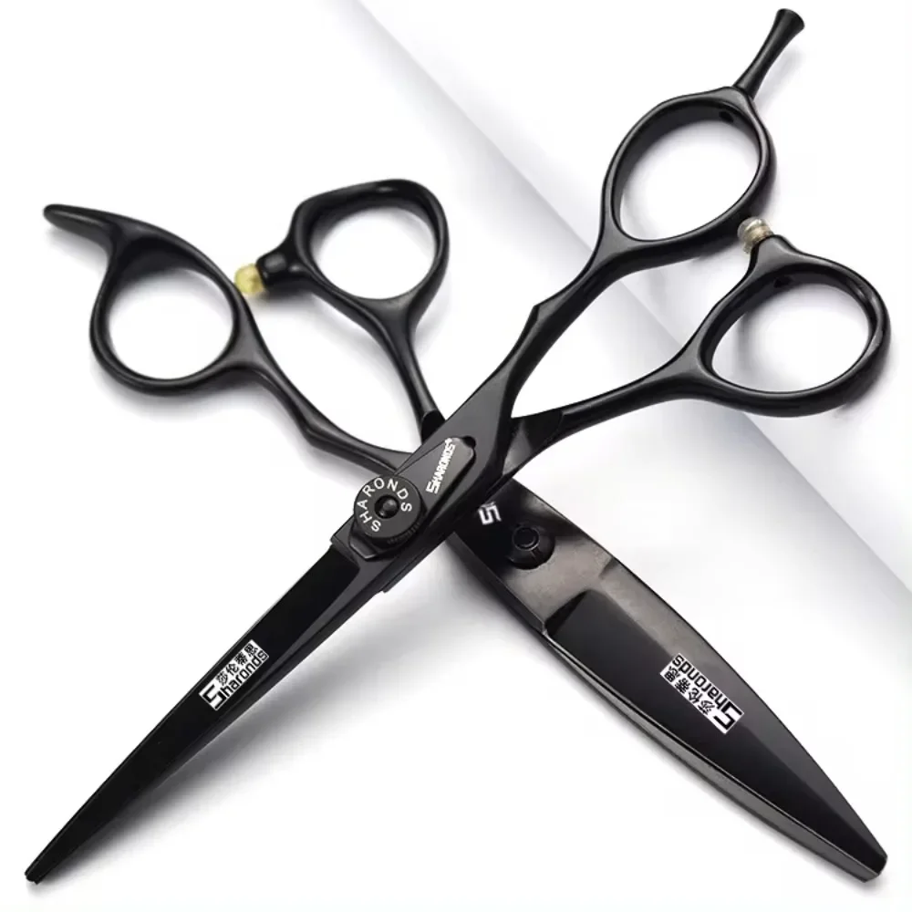 

Professional Hairdressing Scissors Letter Design 6-inch Specialized Salon Barber Shears Stylist Professional Hair Cutting Tools