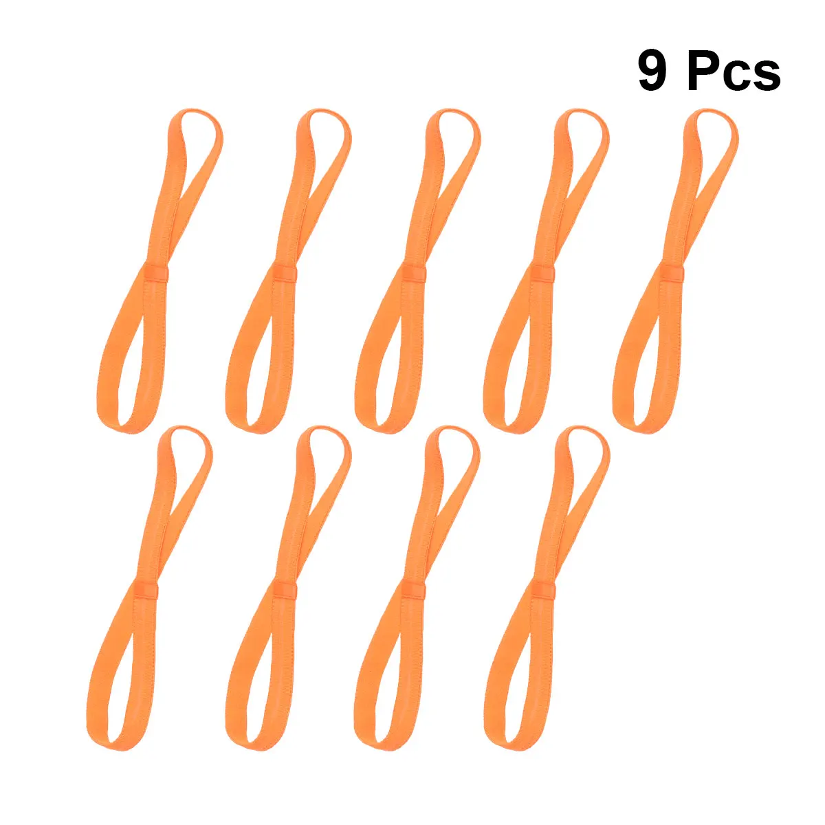 

9pcs Running Headband Stretchy Non-Slip Sweat Absorbent Sports Yoga Supplies Dance Headband Soft Comfortable Hair Accessory For