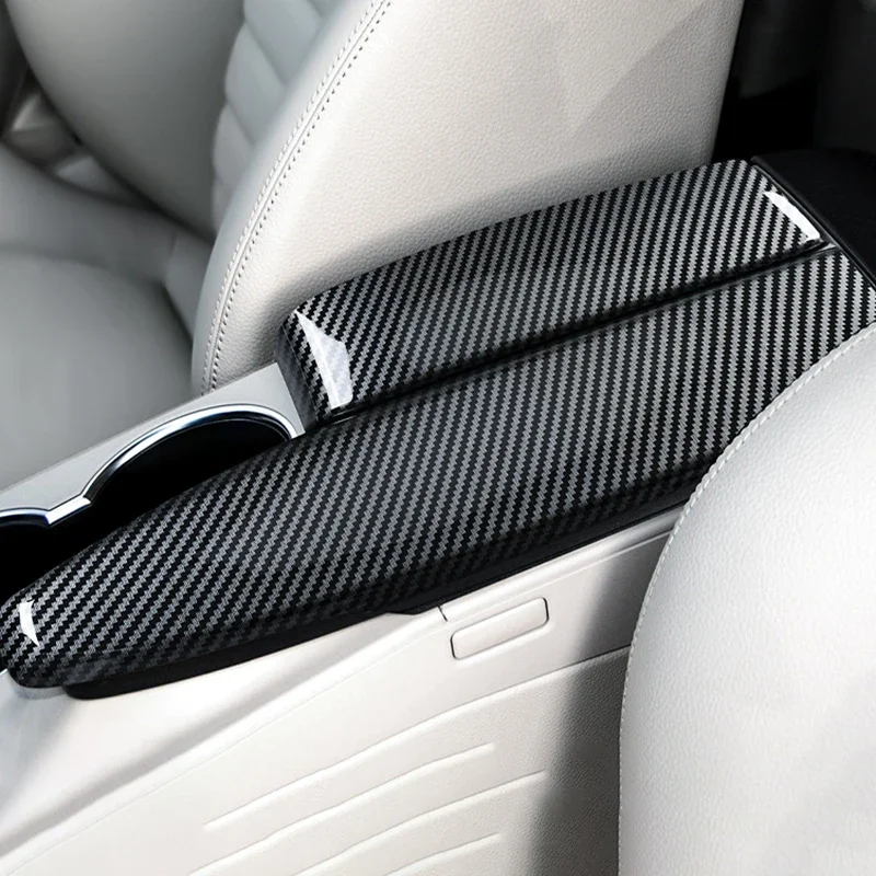 Car Armrest Box Protective Decorative Cover for Benz GLK200 GLK260 GLK300 Interior Accessories 2008-2015 (for left hand drive)