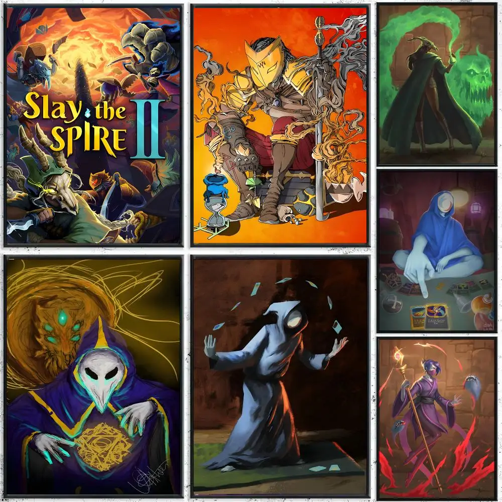 Slay the Spire Gaming Room Decor Poster HD Waterproof Wall Decal for Study, Living Room & Garage, DIY Great Gift for Fans