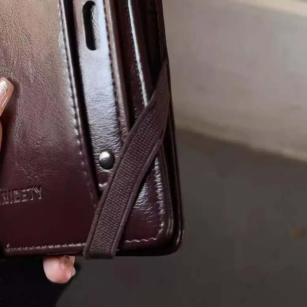 Creative Card Holder PU Passport Bag Purse Passport Cover Passport Clip Airplane Check-in Multifunctional Storage Card Bag Women