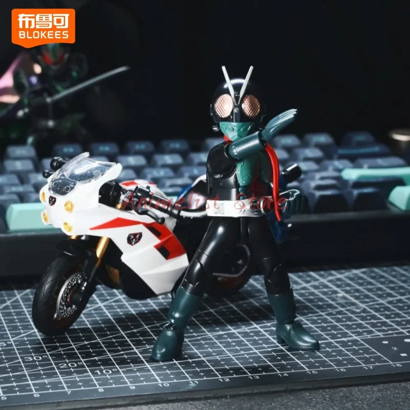 

New Blokees Kamen Rider Action Figures Shin Kamen Rider Classic Original Collection Version Motorcycle Assembly Model Toy Gift