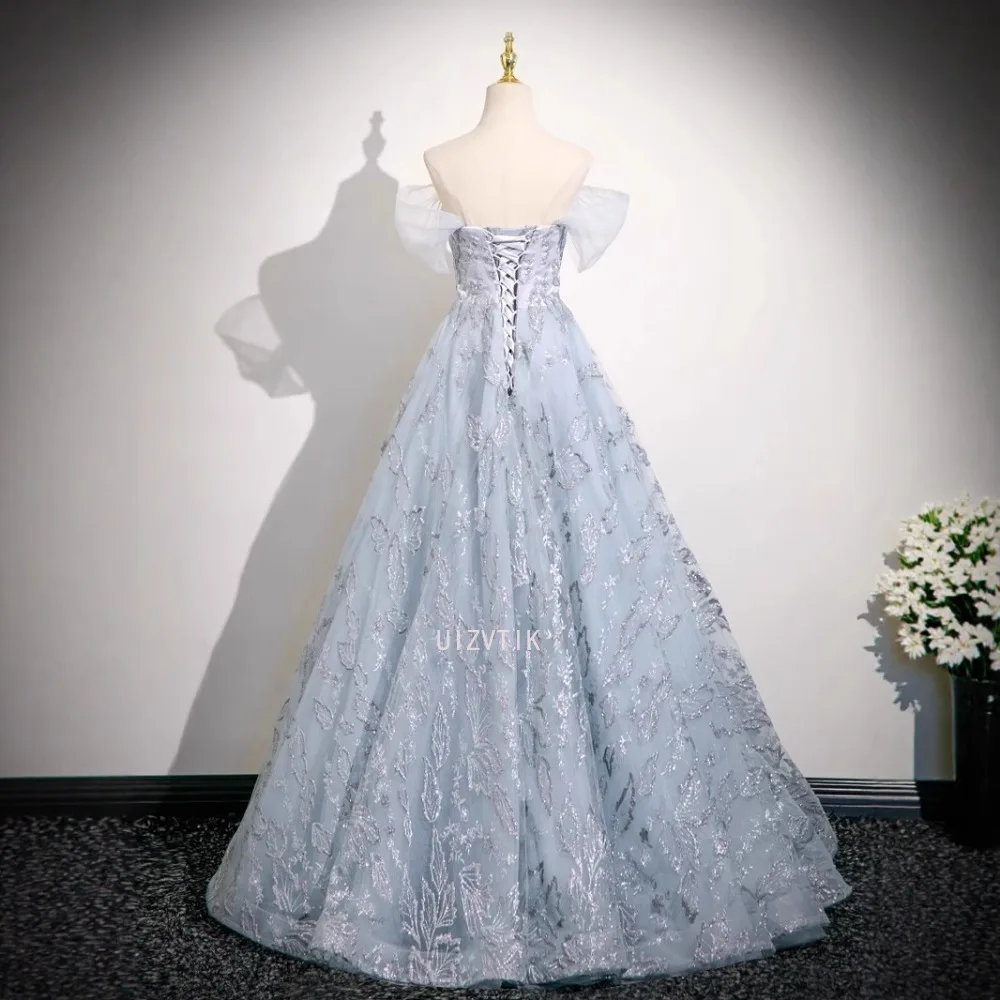 カスタマイズされたボールガウンの女性のウェディングドレススパンコールウエディングパーティー誕生日イブニングドレスフォーマル Vestido デ Noche ローブ · ド · ソワレ