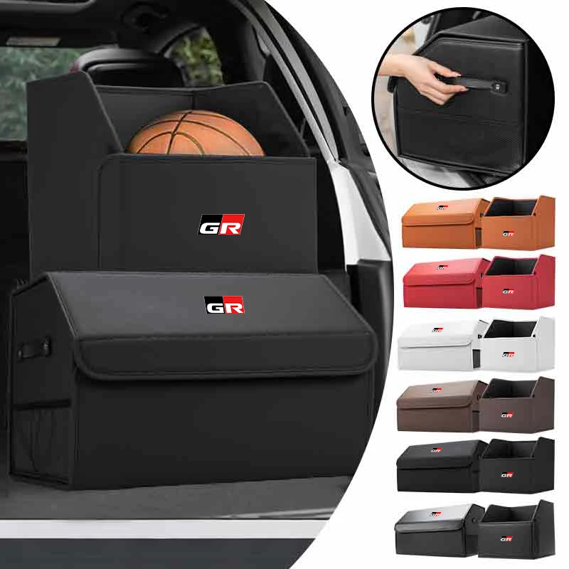 

Car Trunk Storage Box Organizer Foldable Stowing Tidying Container Bag For Toyota GR Gazoo Racing Sport C-HR RAV4 Avensis