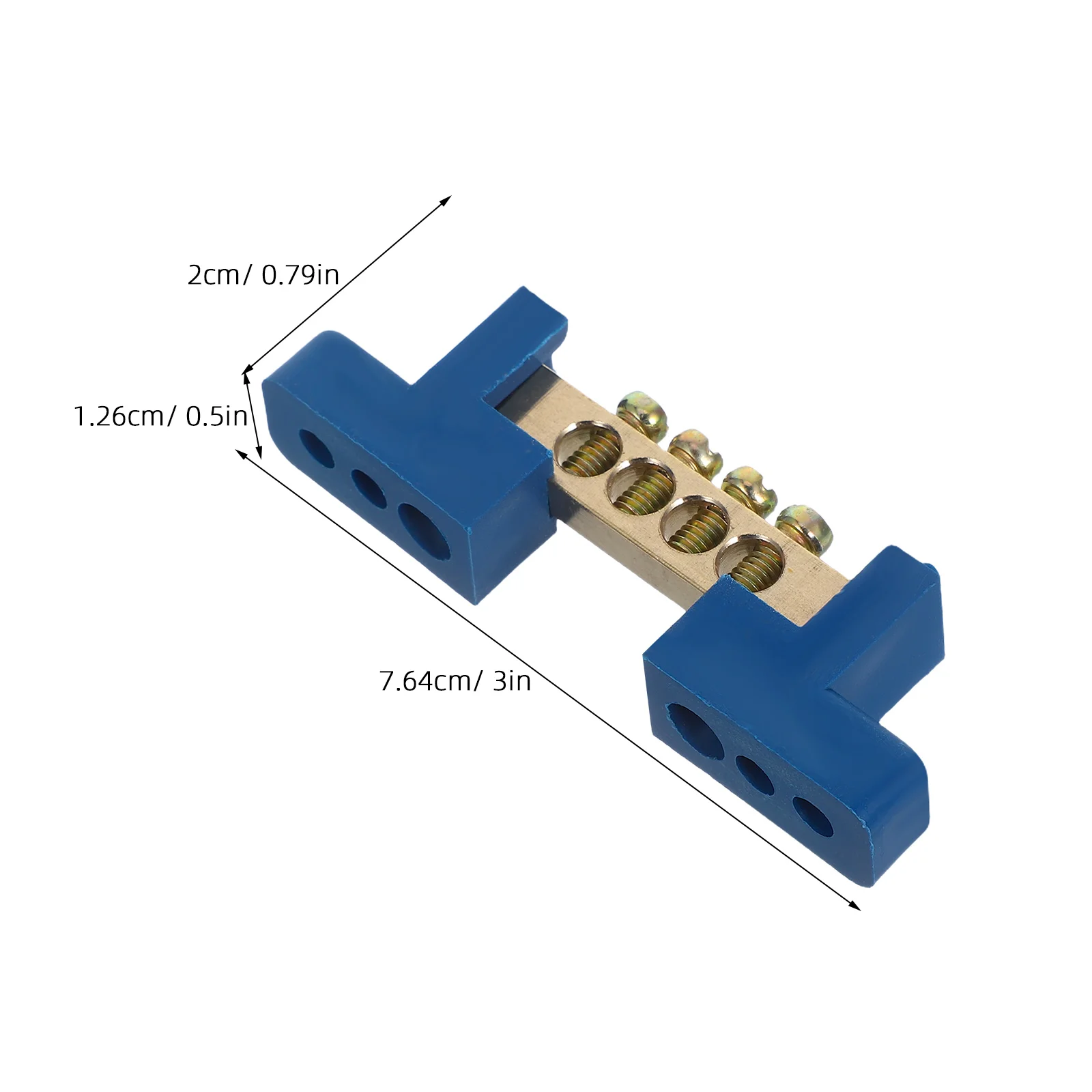 4 Pcs Type Wiring Ground Block Kit Distribution Bar Ground Strip Terminal Screw Terminal Block