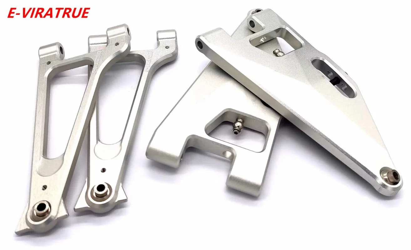 E-VIRATRUE 7075 Aluminum Upper&Lower Suspension Arm&Carbon Fiber For Losi Super BAJA REY 1/6