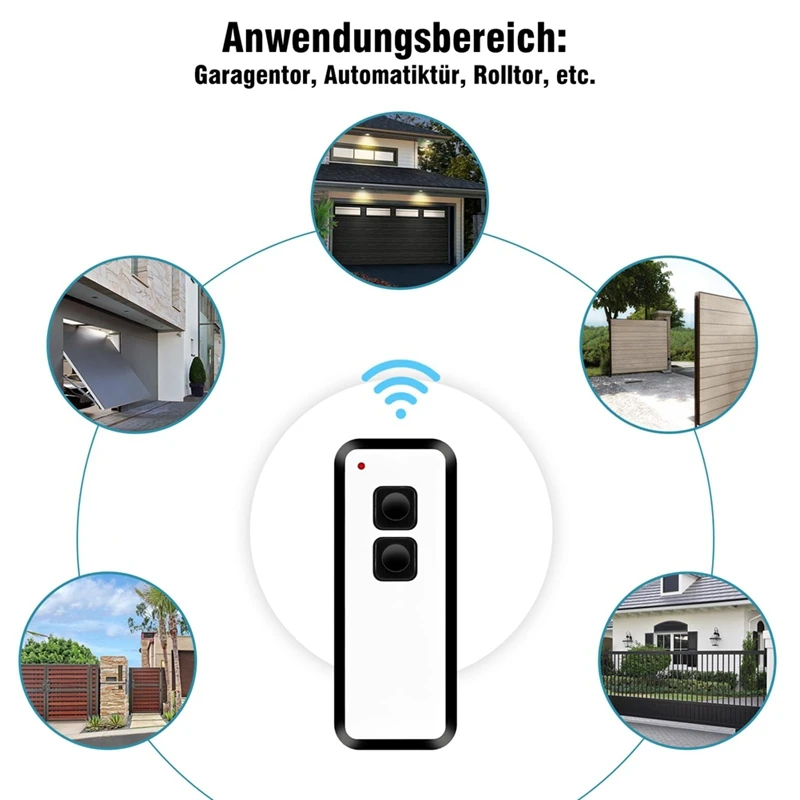 Remote Control pintu garasi FULL-433.92 Mhz, untuk NOVOFERM NOVOTRON 502 MAX43-2, MINI-NOVOTRON 522, pembuka pintu garasi 2 pak