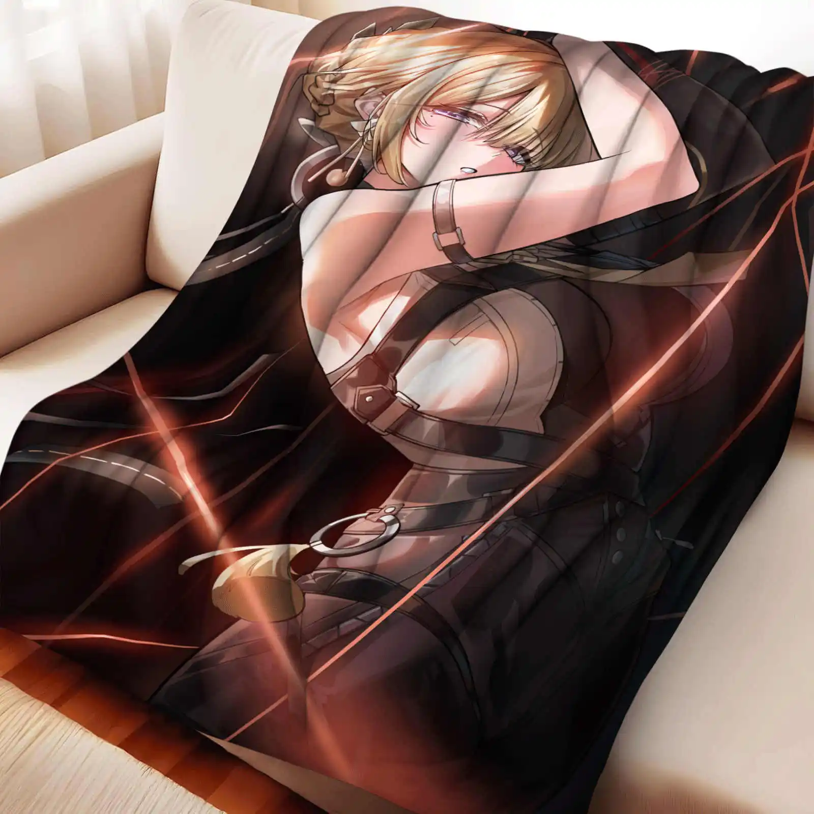 Zenless Zone Zero Flannel Blanket Suitable for Sofa Bed Office Car and Outdoor Travel Gifts for Men and Women in All Seasons