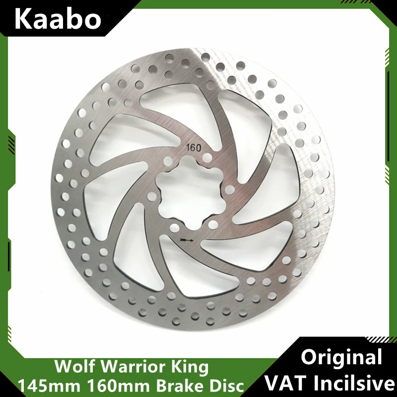 Original Kaabo 145mm 160mm Brake Disc Pads For Wolf Warrior Wolf King GT Pro Smart Electric Scooter Spare Brake Disc Accessories