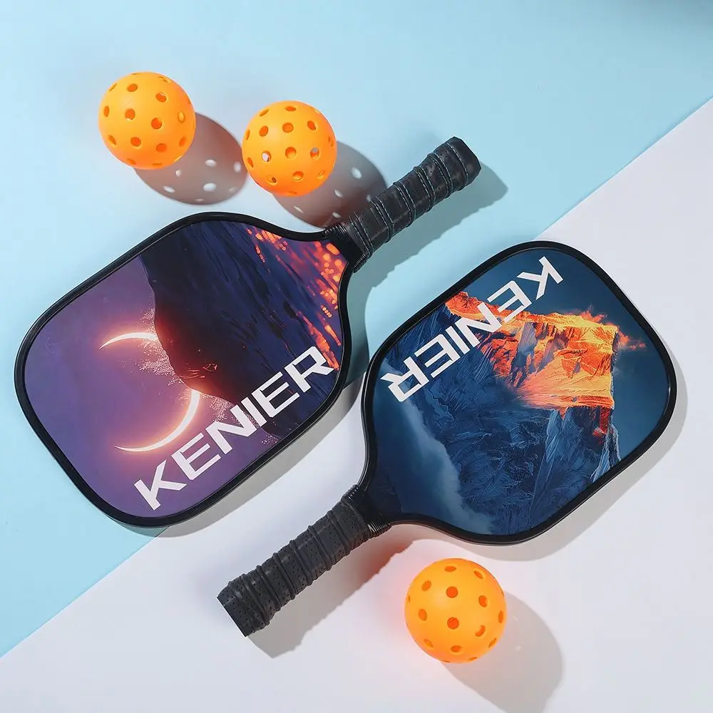 

Shockproof Pickleball Paddles Set High Resilience Non-slip Handle Racquet Kit with 2 Rackets & 4 Pickleballs Balls