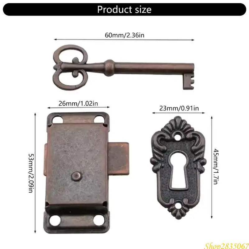 2 Đặt động nhỏ Kẽm Kẽm hợp kim Flush FLUPTED LOCK BLEK LOCK HOÀN THÀNH CHO NAMETS VÀ DRETERS 831F