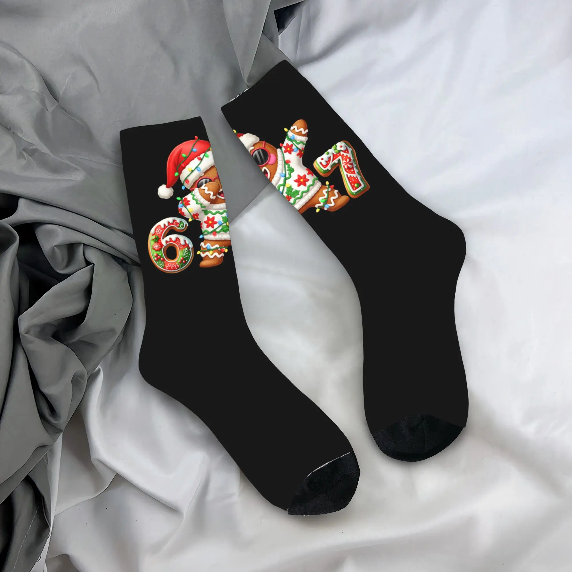 

Женские и мужские носки, забавные пряники, шесть семи мороженых, рождественские чулки для мальчиков, нескользящие мягкие носки, осенние уличные носки