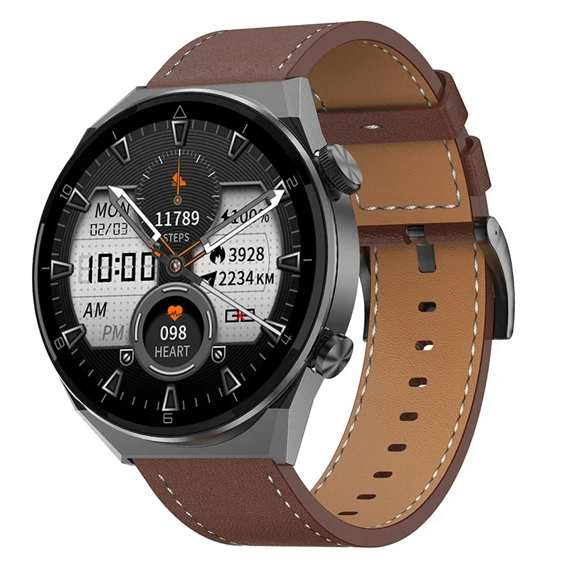 HOT SALE Call Smart Watch 1.45 inch Split Screen Display Breathing Training Round Shape Smart Watch with Music Control NFC