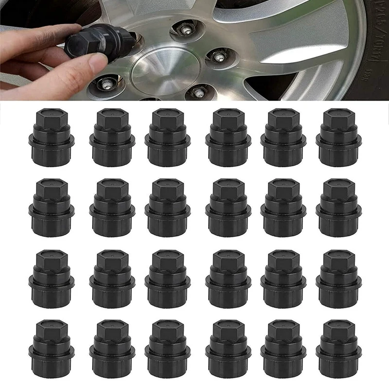 24Pcs Lug Nut Cap Covers For Chevrolet For GMC 1500 2500 Full Siize Truck Replace 15646250 6116071 711025 99956 999561