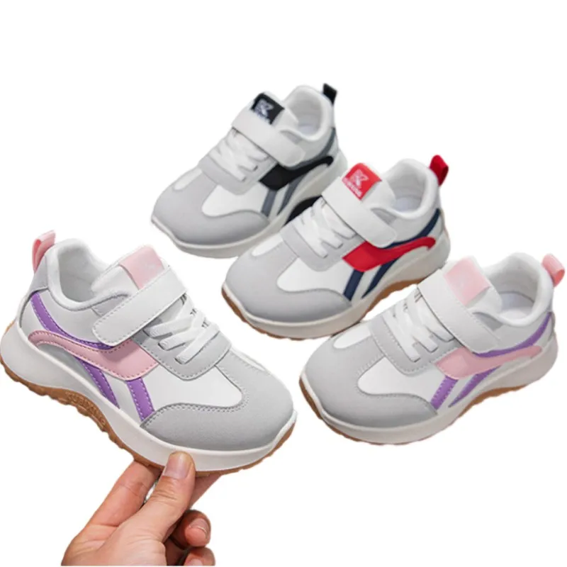 

Детские туфли из натуральной кожи, новые зимние модели, детские замшевые спортивные кроссовки с противоскользящей подошвой, весенние и осенние кроссовки в стиле "папины туфли"