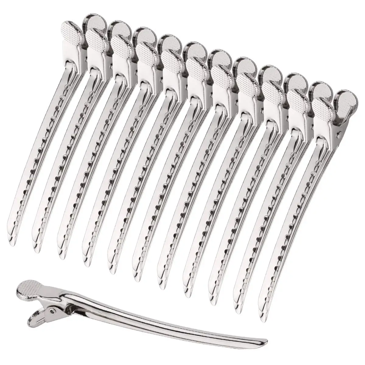 

Hair Care Clips Stainless Steel Hairdressing Sectioning Clips Clamps For Hairdressing Barber Hair Cut Use Styling Tools