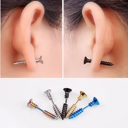 Gothic Unisex Punk Rock Stainless Steel Nail Earrings for Men Momen Stud Earrings Novelty Party Jewelry