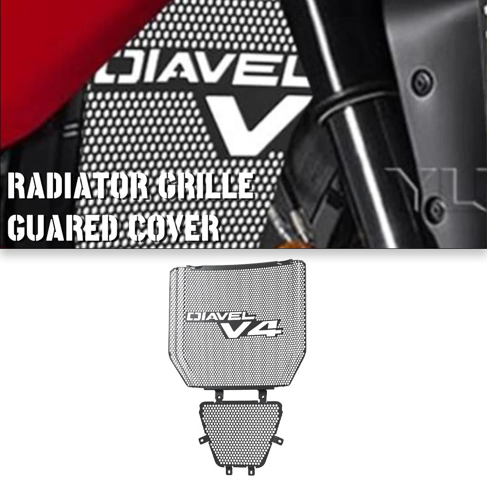 

Radiator And Oil Cooler Guard Set New For Ducati Diavel V4 2023 2024 Motorcycle Accessories Motorcycle Grille Protective Cover